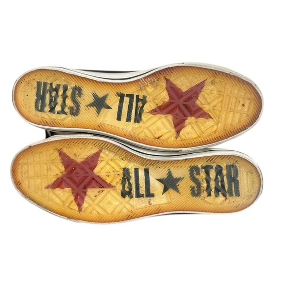 Converse John Varvatos All Star Low Top Sneakers Black Leather Size US Mens 11 - Picture 11 of 13